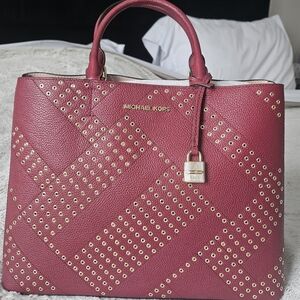 NEW Michael Kors Red Studded Women's Bag